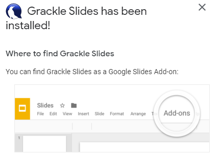 How to open grackle slides