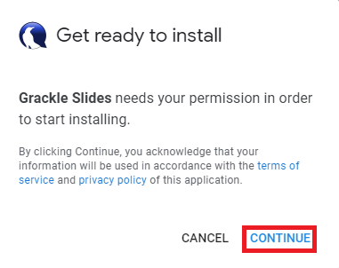 Grackle permissions