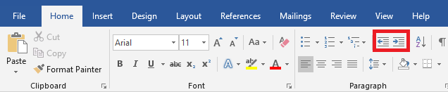 Indent