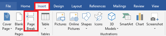 Page break