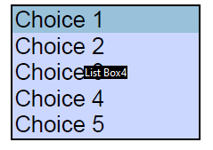 Droplist example