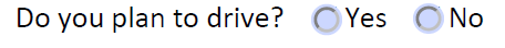 Radio button example