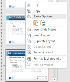 Rename or duplicate custom layout