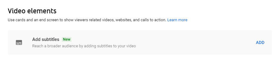 Add subtitles