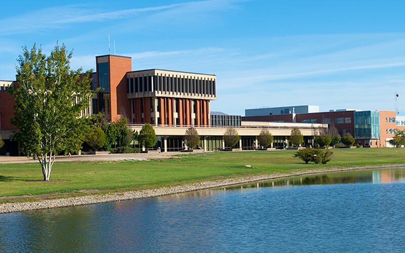 Elgin Community College across Lake Spartan.