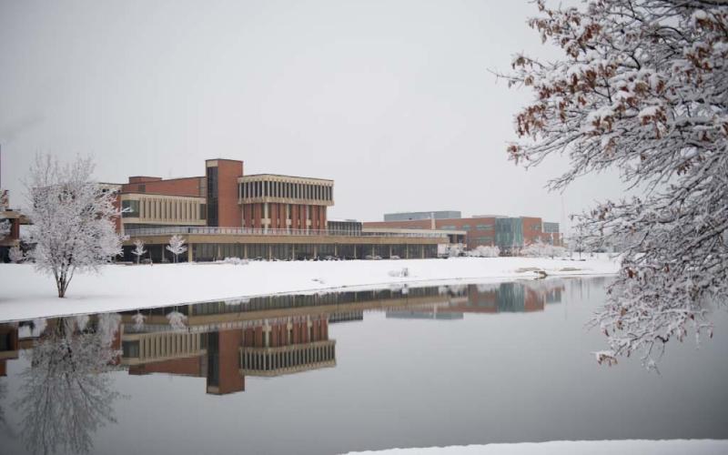 Elgin Community College across Lake Spartan