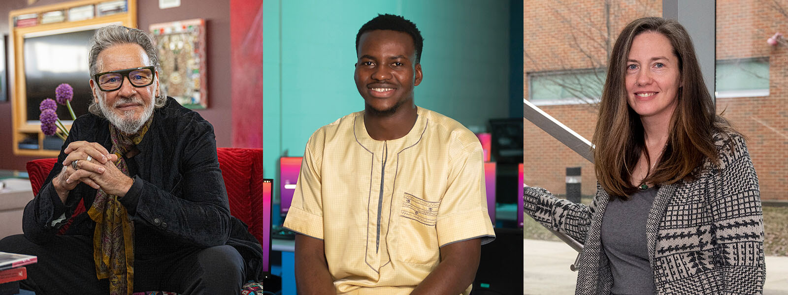 Collage of College publication cover photos.