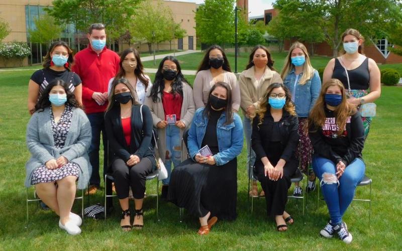 Photo credit: Northern Illinois University. All 15 students of the first cohort of the 