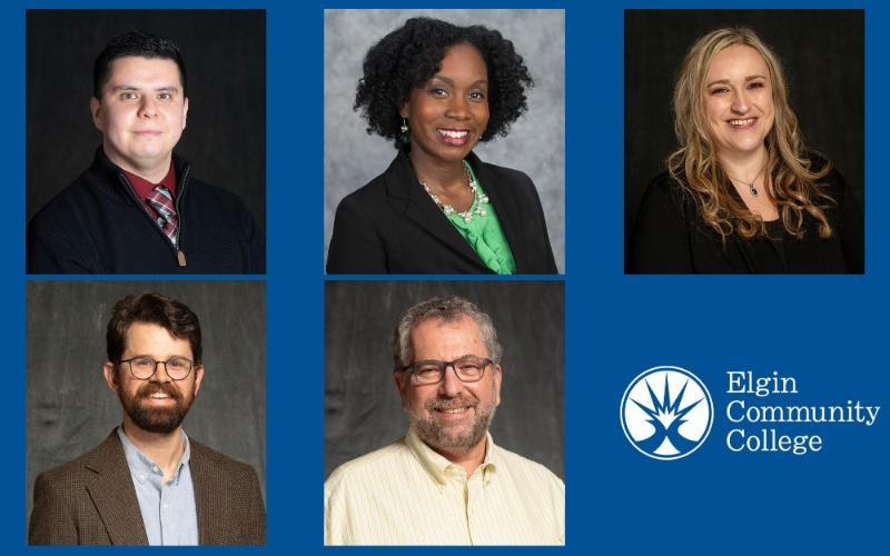 Clockwise from top left: Luis Caballero, MA; Mia Hardy, PhD; Lauren Nehlsen, PhD; Tyler Roeger, PhD; Joe Rosenfeld, PysD