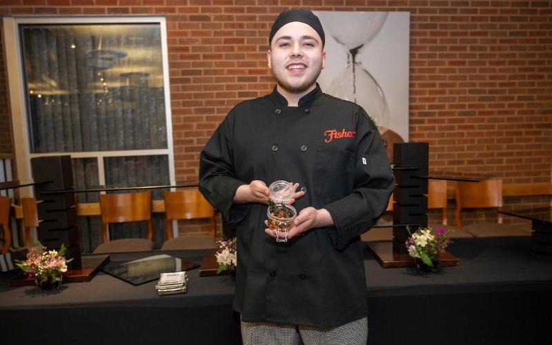 ECC culinary student Riley Bartlet