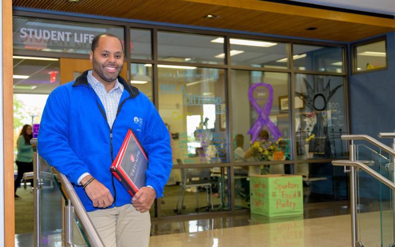 Erik Enders, one of ECC's student life coordinators