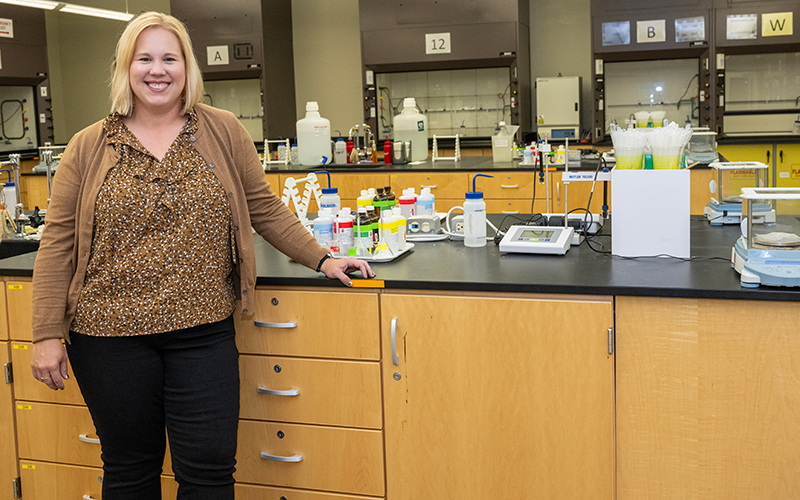 Erin Kerwood, PhD, assistant professor of chemistry