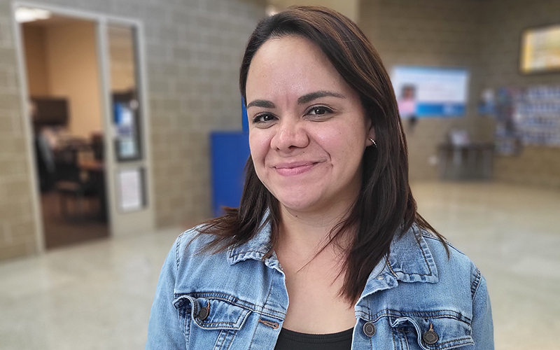 ECC English as a Second Language student Karla Rojas