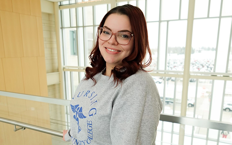 ECC nursing student Nichole Drab