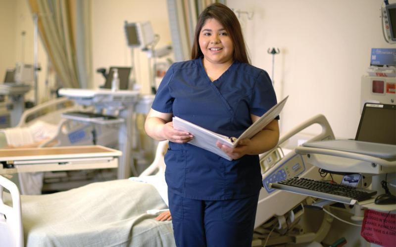 Hundreds of ECC students like Andrea Lara-Gasca received funding from ECC to help mitigate the effects of the pandemic on their education.