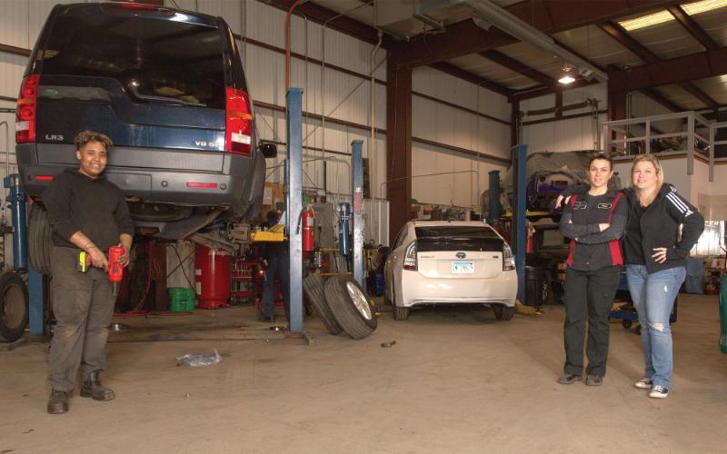 ECC student Nadya Quezada finds inspiration with her internships with women-owned and run Wicked Wrench. 