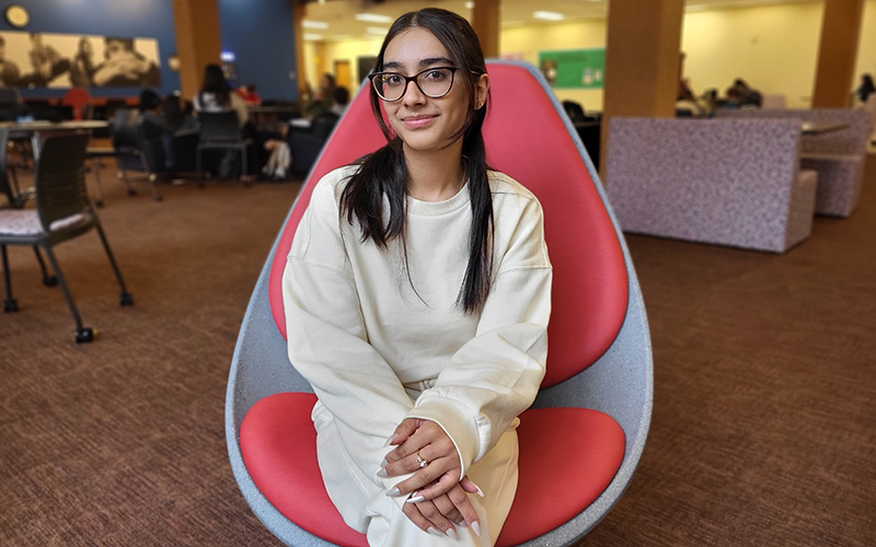 ECC nursing student Rida Lakhani