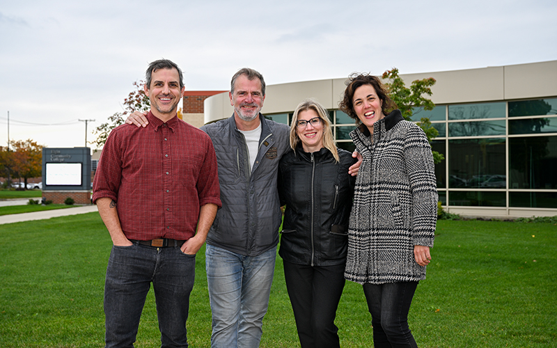 From left to right: Travis Linville, Jaques Veshagen, Beth Hultman, and Nadia Kettani