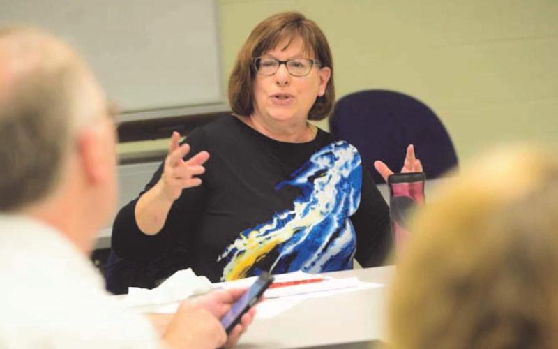Linda Brubaker, career transitions specialist, who runs workshops and does coaching for individuals during their job search.