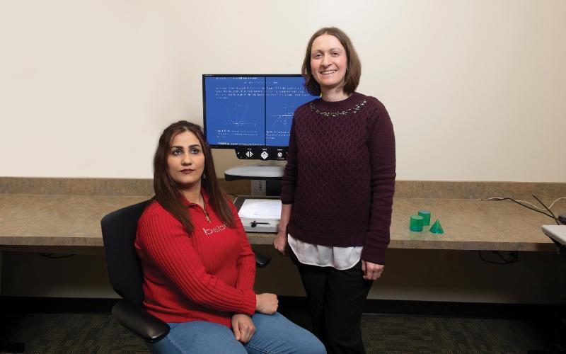 ECC student Maryam Ebadi and Pietrina Probst, director of ADA, student access, and disability services