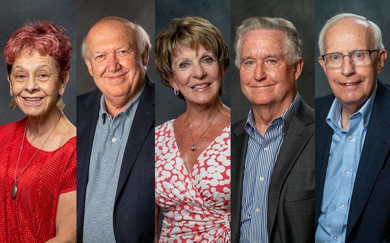 ECC Foundation Award Winners Adrienne Butler, Ed Hunter, Linda Deering Dean, Mike Shales, Robert Malm.