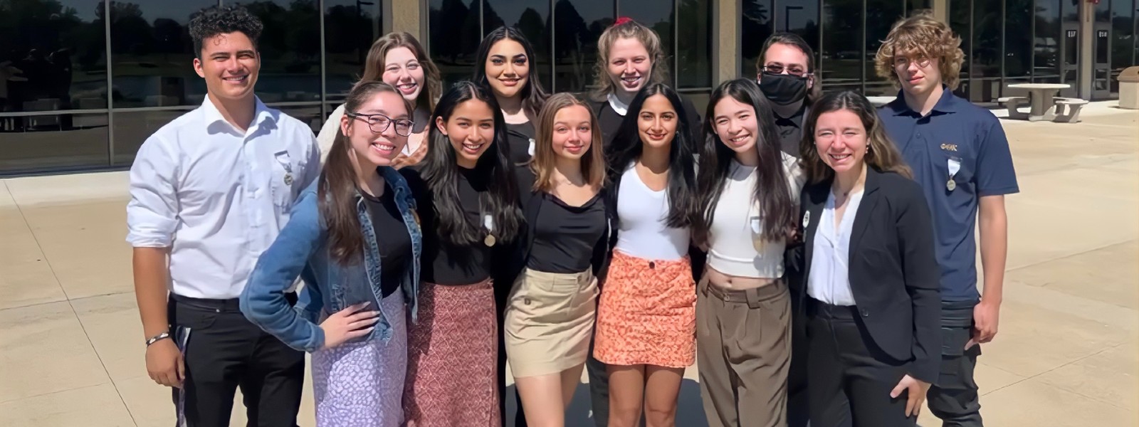 Group of students from Phi Theta Kappa club